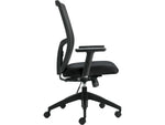 Offices To go Mesh Back Luxhide Task Chair, Black (OTG3191BL20)