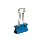 JAM Paper Colored Small Binder Clips, 3/8" Capacity, Blue, 25/pack (334BCBU)