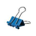 JAM Paper Colored Small Binder Clips, 3/8" Capacity, Blue, 25/pack (334BCBU)