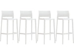 Global Bakhita Plastic Banquet/Reception Chair, Milk 4/Carton (6754MLK)