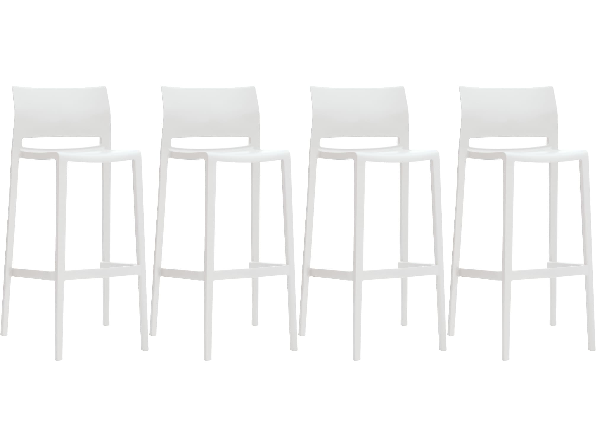 Global Bakhita Plastic Banquet/Reception Chair, Milk 4/Carton (6754MLK)