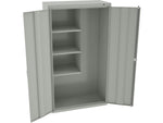 Tennsco 64" Steel Janitorial Supply Cabinet with 3 Shelves, Light Gray (JAN6618DH-LGY)