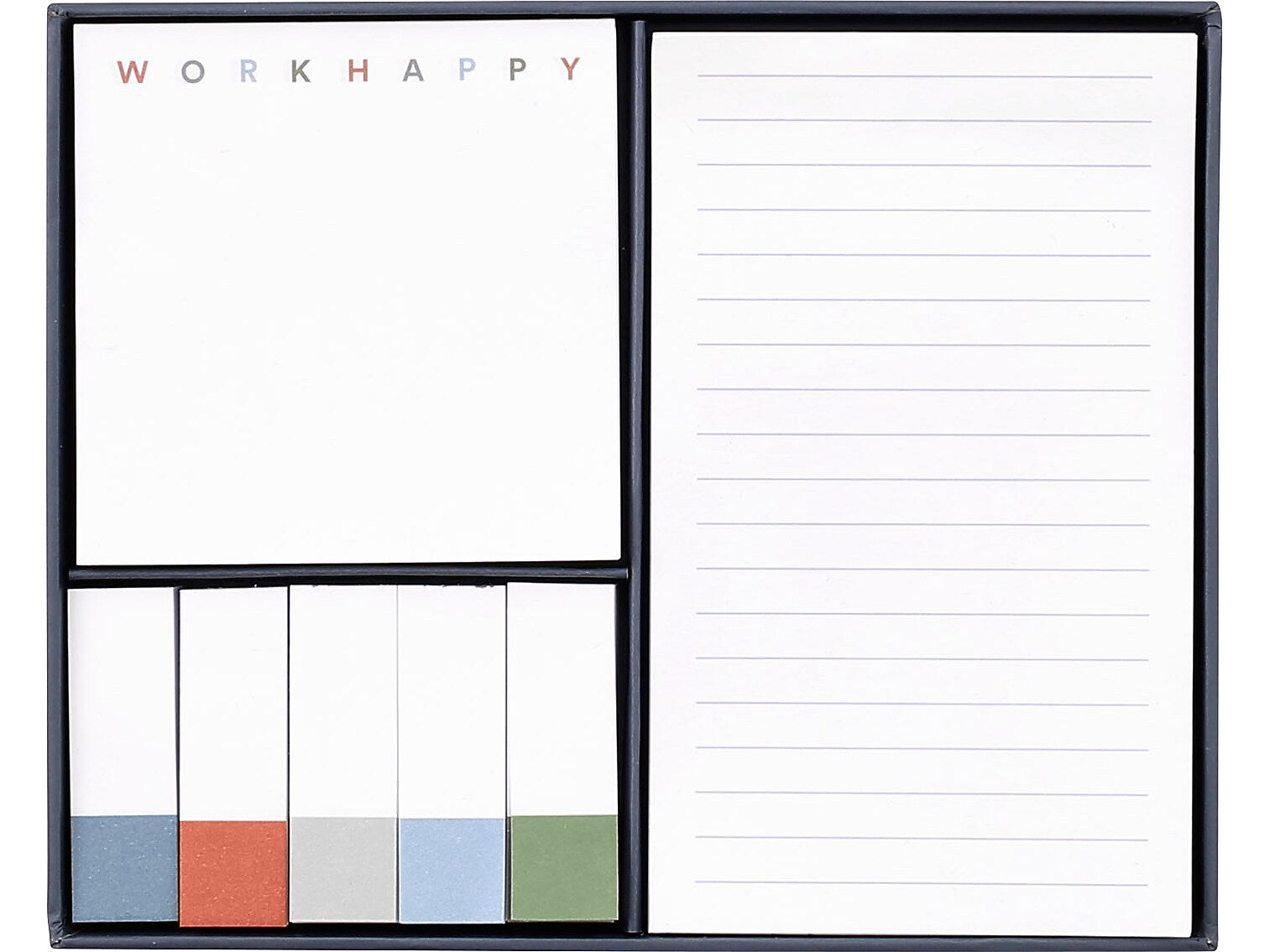 Poppin Work Happy Sticky Note Set, Everyday, Lagoon, 2 Pads/Pack (107471)
