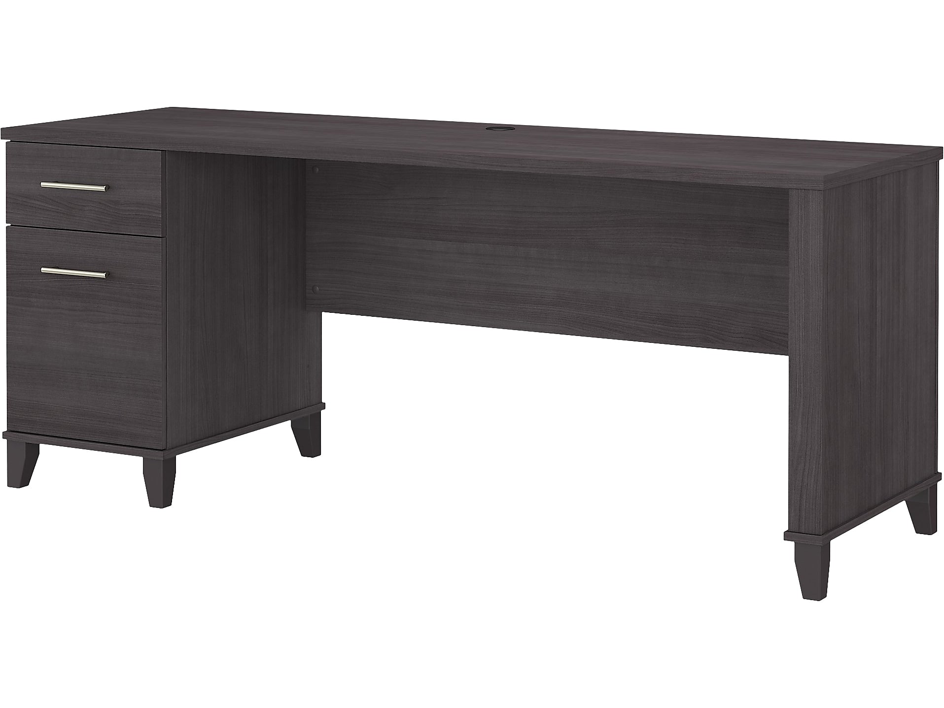 Bush Furniture Somerset 72"W Office Desk with Drawers, Storm Gray (WC81572)