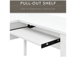 Bush Furniture Somerset 60"W L Shaped Desk with Hutch, White (SET002WH)