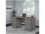 Bush Furniture Somerset 60"W Office Desk with Drawers, Platinum Gray (WC81228K)