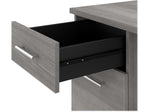 Bush Furniture Somerset 72"W 3 Position Sit to Stand L Shaped Desk, Platinum Gray (SET014PG)