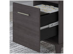 Bush Furniture Somerset 72"W 3 Position Sit to Stand L Shaped Desk with Hutch, Storm Gray (SET015SG)