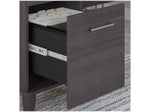 Bush Furniture Somerset 60"W L Shaped Desk with Hutch, Storm Gray (SET002SG)