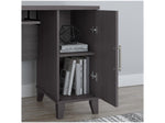 Bush Furniture Somerset 60"W L Shaped Desk with Hutch, Storm Gray (SET002SG)