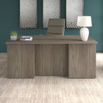 Bush Business Furniture Office 500 72"W Executive Desk, Modern Hickory (OFD172MHK)