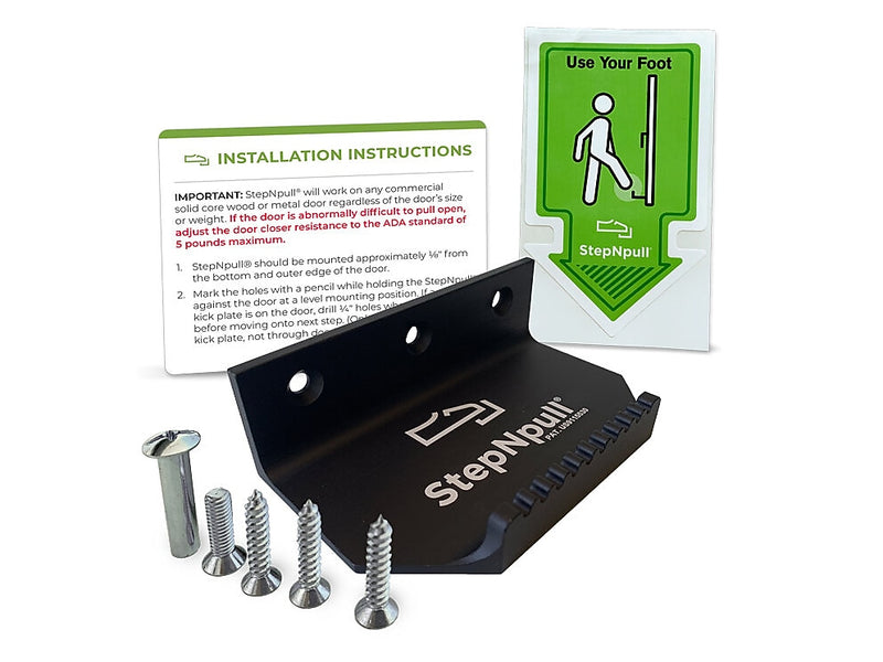 StepNpull Black Foot-Operated Door Opener (SNPE-B)