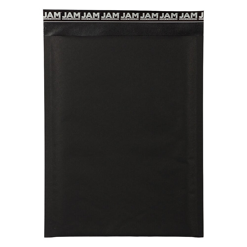 JAM Paper® Bubble Lite Padded Mailers, 9 x 12, Black Kraft, 25/Pack (kp9x12bl)