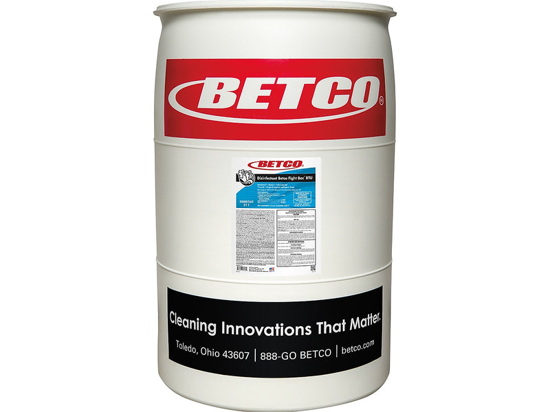 Betco Fight Bac RTU Disinfectant Drum, Citrus Floral, 7040 Oz., 55 Gal. Drum, 4/Pallet (3115500P)