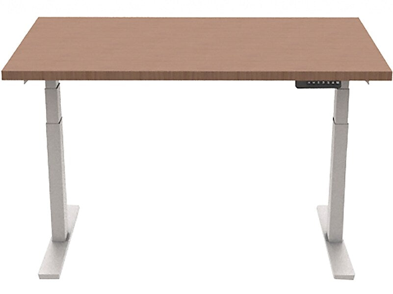 Allsteel Altitude 3-Stage A6 48"W x 30"D Height Adjustable Table Desk, NeoWalnut (TABLE4830004_N3)