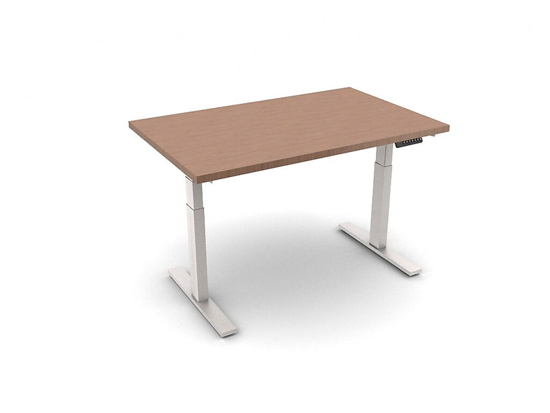Allsteel Altitude 3-Stage A6 48"W x 30"D Height Adjustable Table Desk, NeoWalnut (TABLE4830004_N3)