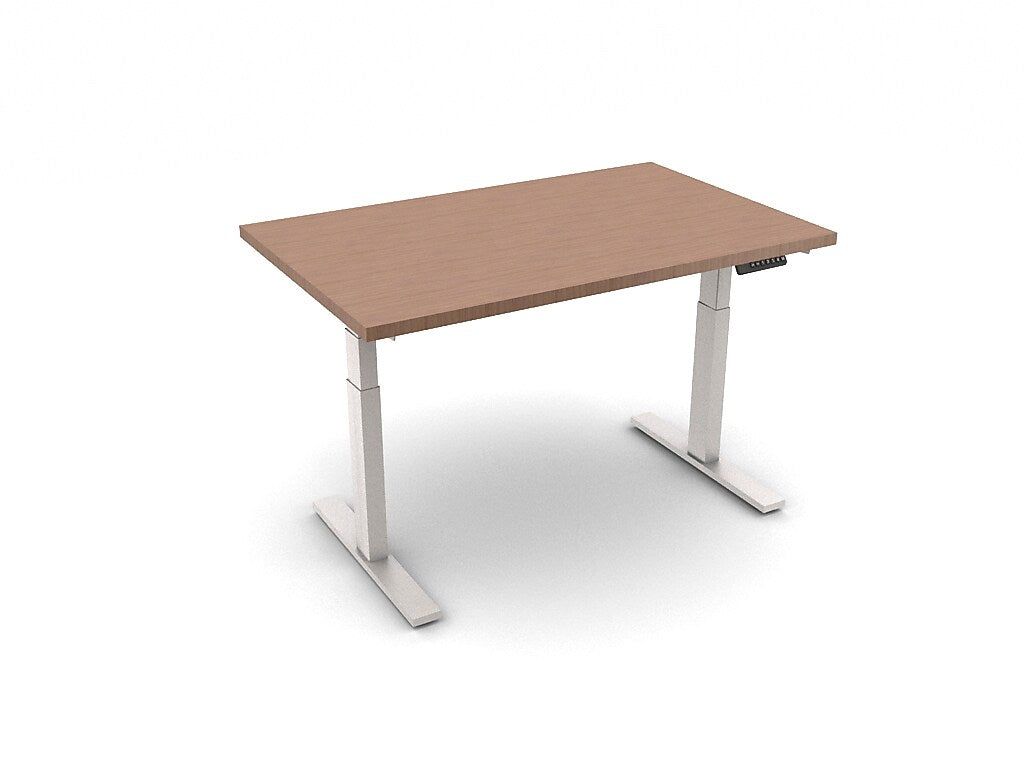 Allsteel Altitude 3-Stage A6 48"W x 30"D Height Adjustable Table Desk, Fawn Cypress (TABLE4830011_F3)