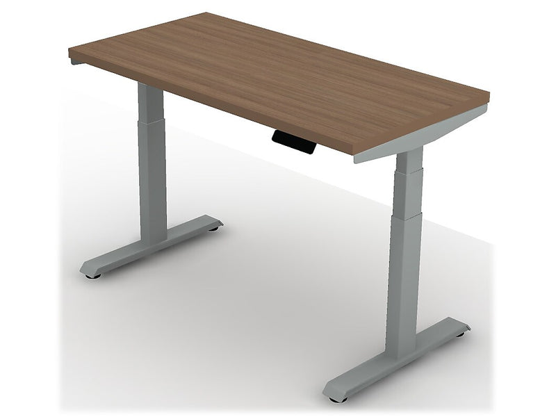 Allsteel Altitude 3-Stage A6 48"W x 30"D Height Adjustable Table Desk, Fawn Cypress (TABLE4830011_F3)