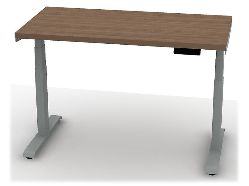 Allsteel Altitude 3-Stage A6 48"W x 30"D Height Adjustable Table Desk, Fawn Cypress (TABLE4830011_F3)