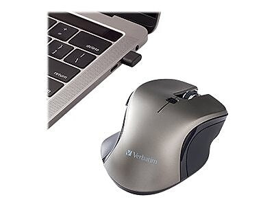 Verbatim USB-C Wireless Blue LED 70245 Mouse, Graphite