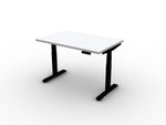 Allsteel Altitude 3-Stage A6 48"W x 24"D Height Adjustable Table Desk, Designer White (TABLE4824011_W3)