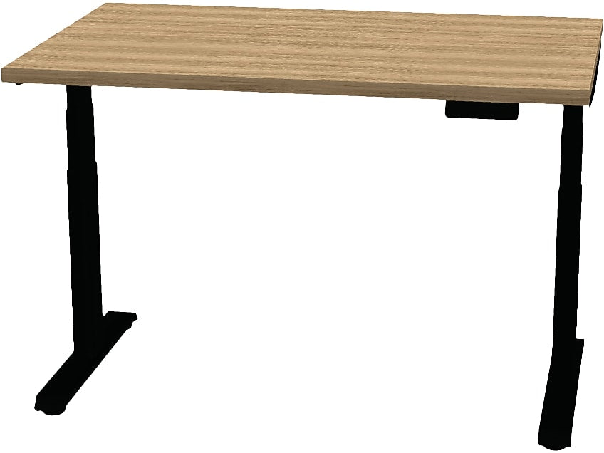 Allsteel Altitude 3-Stage A6 48"W x 24"D Height Adjustable Table Desk, Fawn Cypress (TABLE4824012_F3)