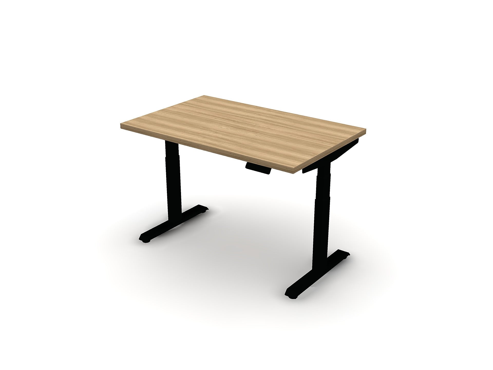 Allsteel Altitude 3-Stage A6 48"W x 24"D Height Adjustable Table Desk, Fawn Cypress (TABLE4824012_F3)