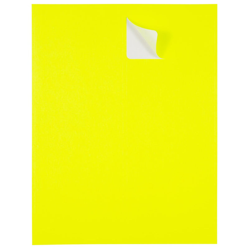JAM Paper Laser/Inkjet Shipping Labels, 2" x 4", Neon Yellow, 10 Labels/Sheet, 12 Sheets/Pack (3543282)