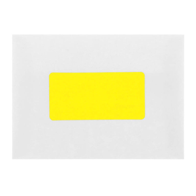 JAM Paper Laser/Inkjet Shipping Labels, 2" x 4", Neon Yellow, 10 Labels/Sheet, 12 Sheets/Pack (3543282)