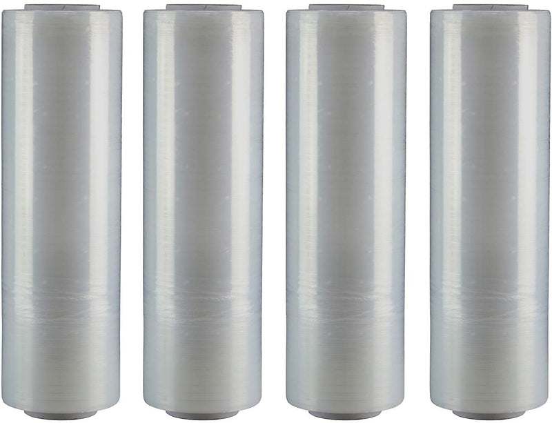18" x 1500' 80 Gauge Cast Stretch Wrap, Clear, 4/Carton (SF188CAST)
