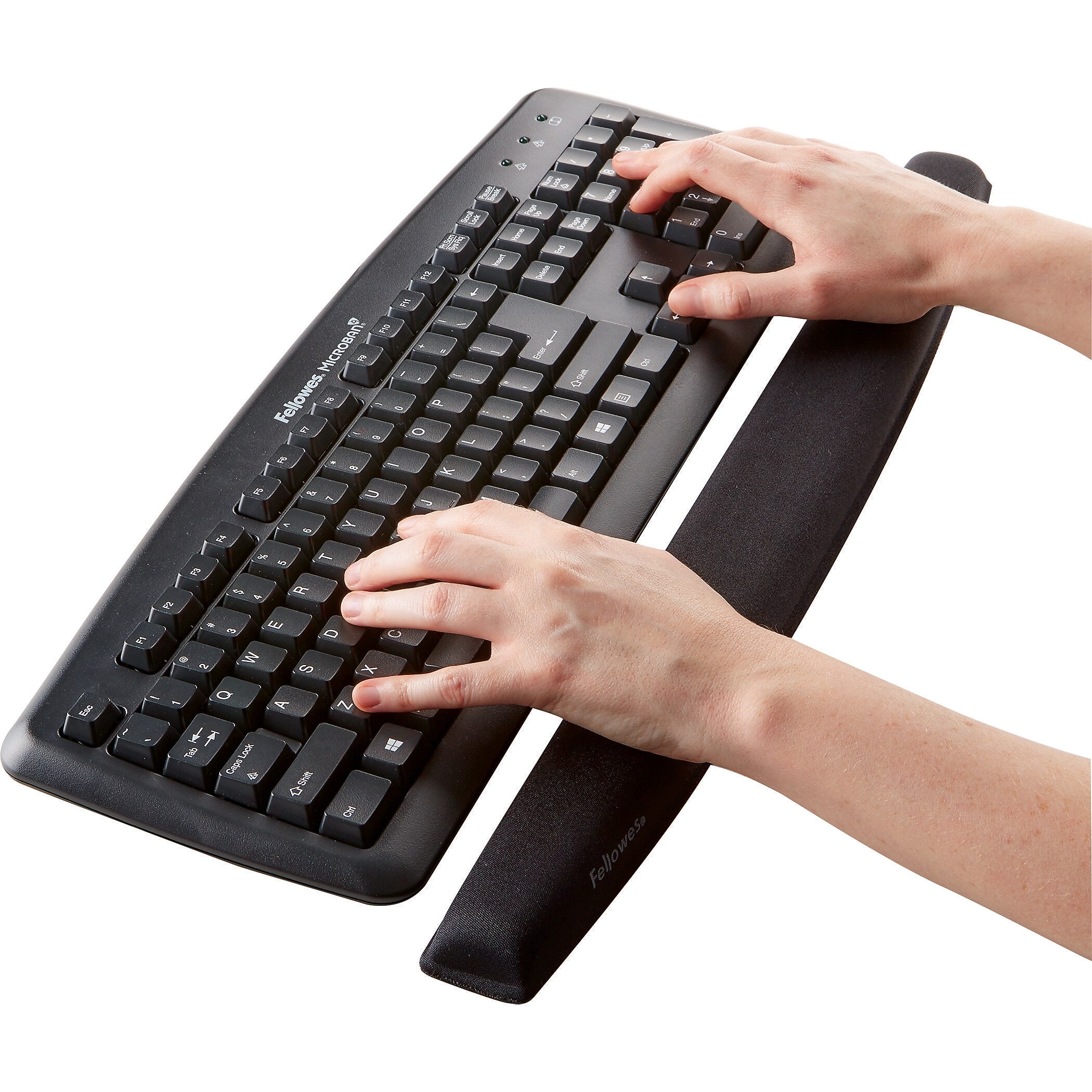 Fellowes Memory Foam Keyboard Wrist Rest, Black (9178201)