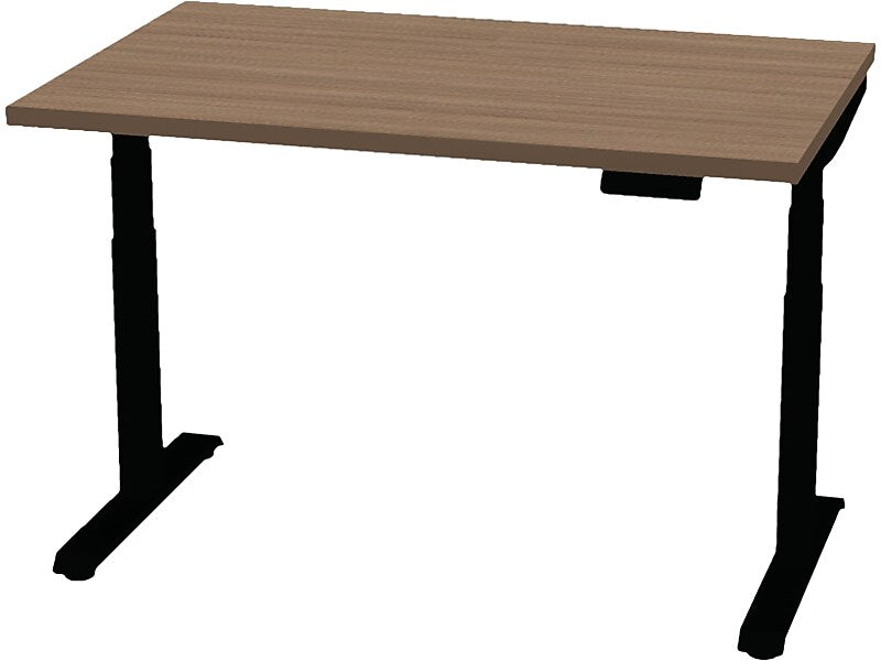 Allsteel Altitude 3-Stage A6 48"W x 30"D Height Adjustable Table Desk, NeoWalnut (TABLE4830010_N3)