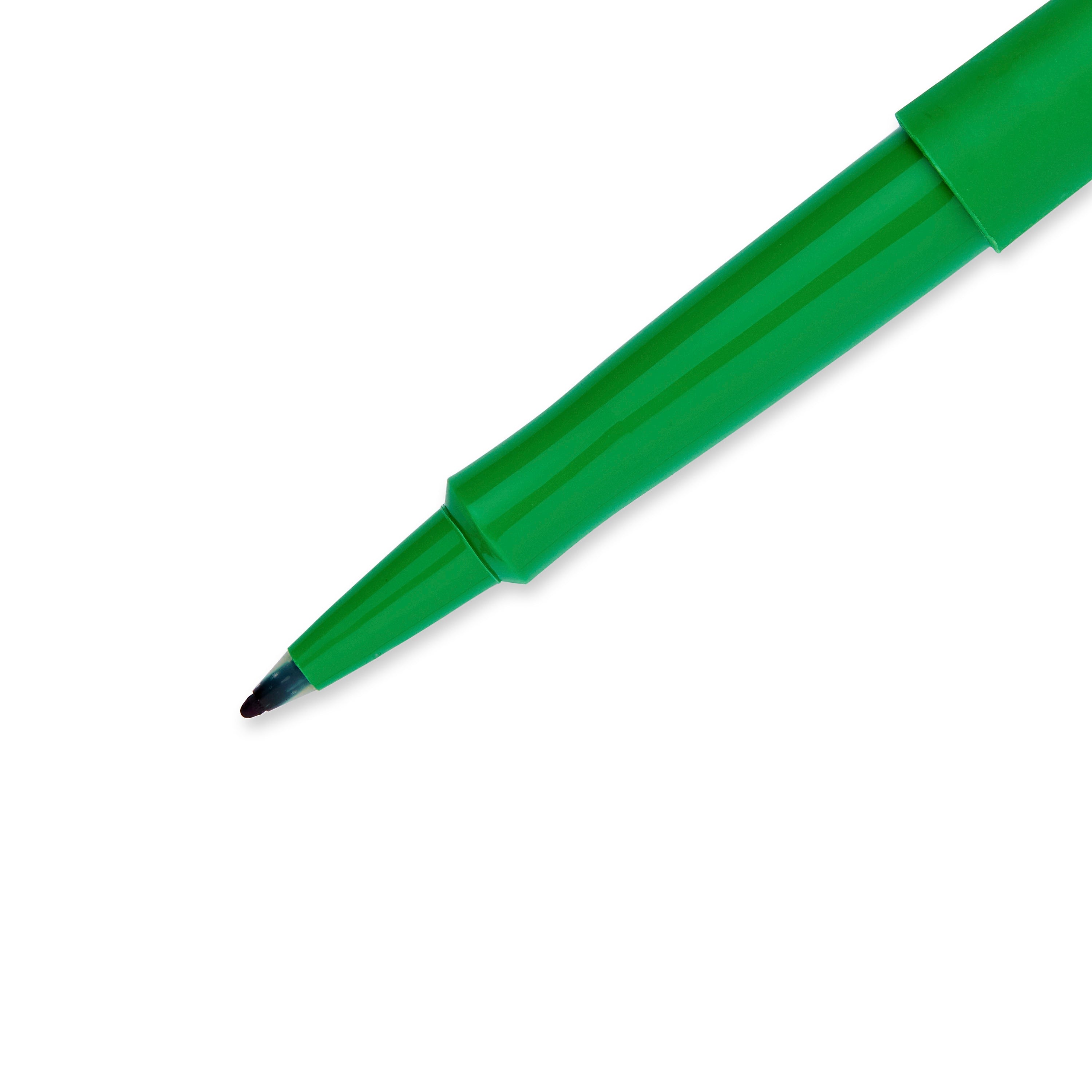 Paper Mate Flair Felt Pen, Medium Point, Green Ink, Dozen (8440152)