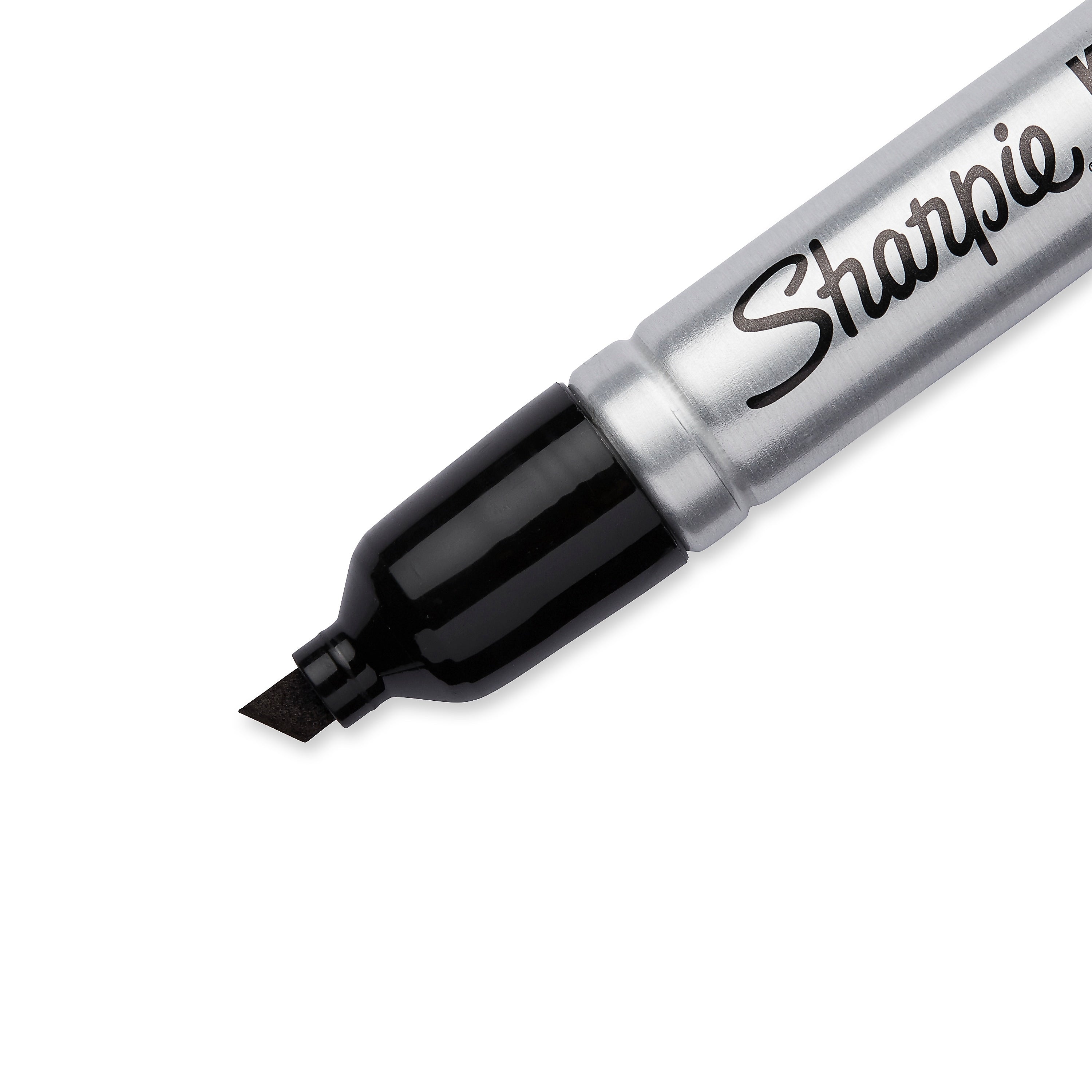 Sharpie King Size Tank Permanent Marker, Chisel Tip, Black, 12/Pack (15001A)