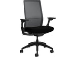 Allsteel Evo Mesh Back Upholstered Task Chair, Black (DWW-MHWNO007)