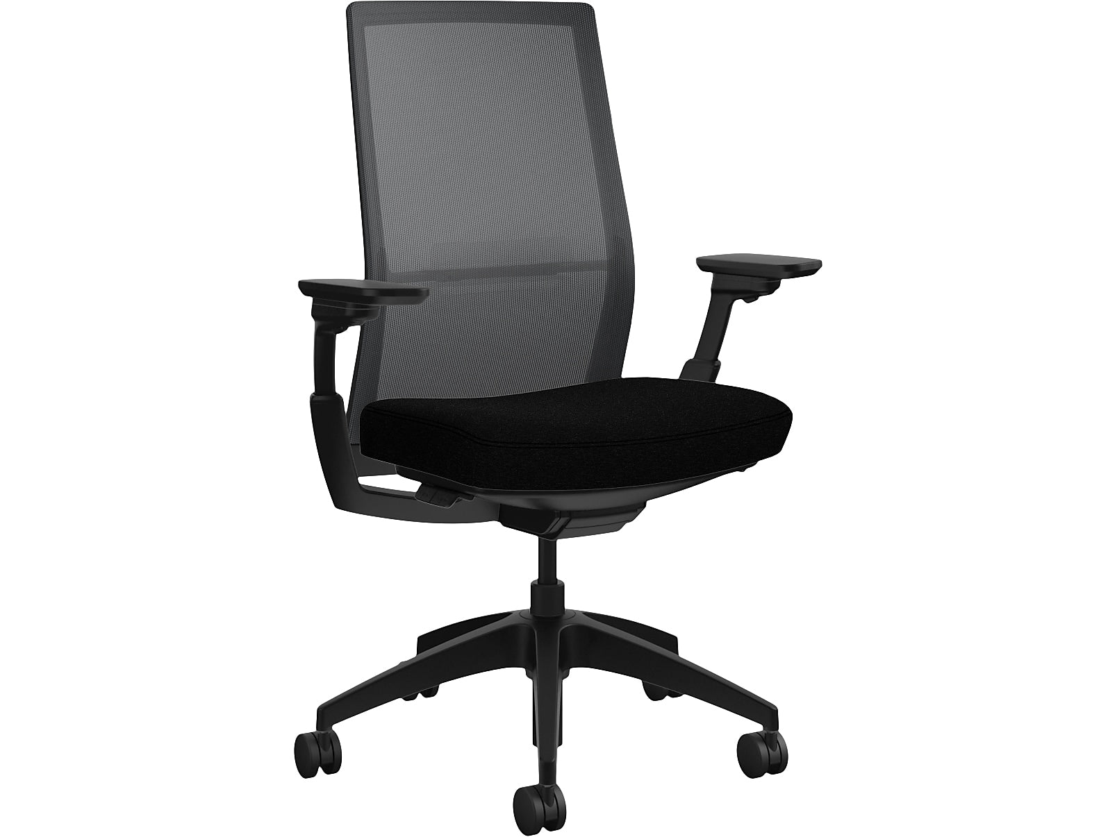 Allsteel Evo Mesh Back Upholstered Task Chair, Black (DWW-MHWNO007)