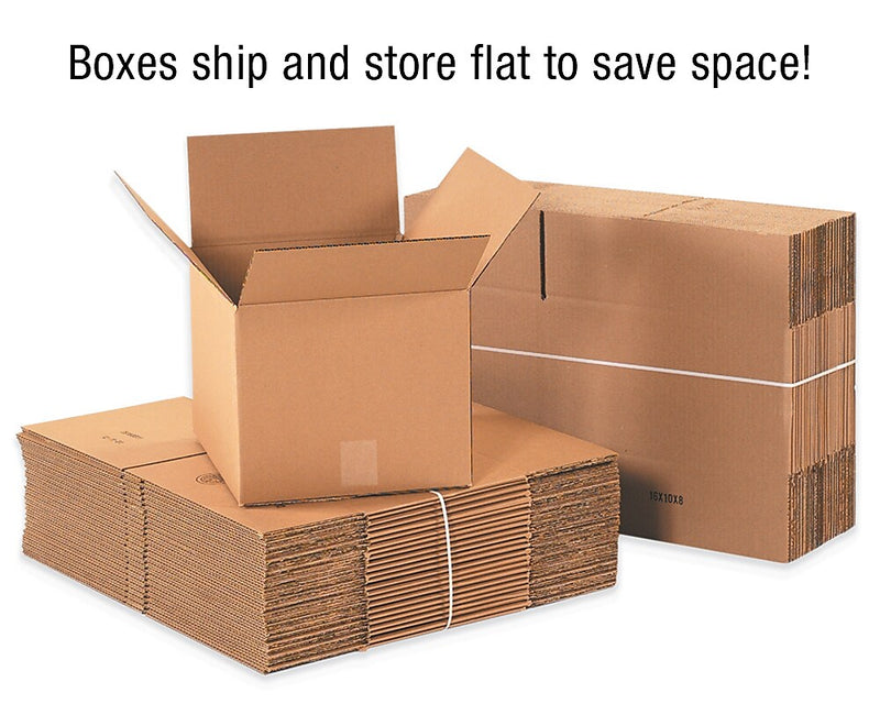 16" x 8" x 8" Heavy Duty Shipping Boxes, 48 ECT, 15/Bundle (HD1688DW)