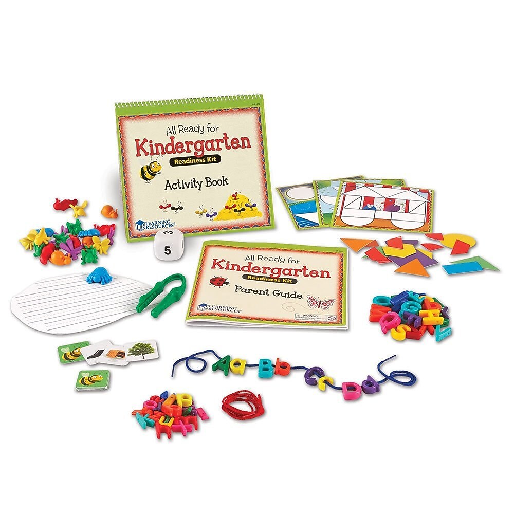 Learning Resources All Ready For Kindergarten Readiness Kit, Multicolored (LER3478)