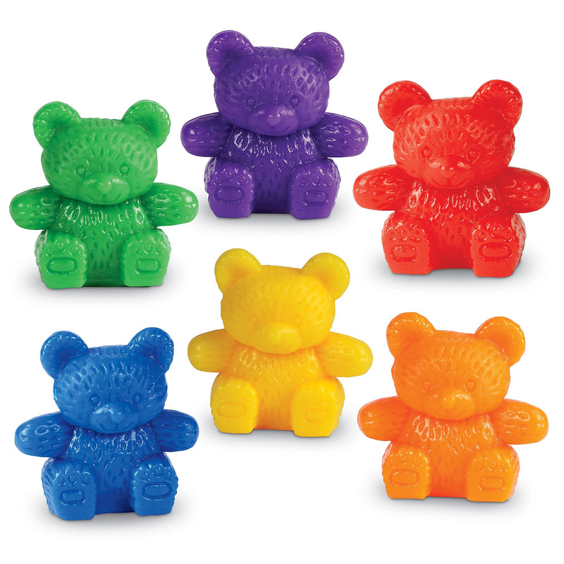 Baby Bear Counters, 6 colors, Set of 102 (LER0729)