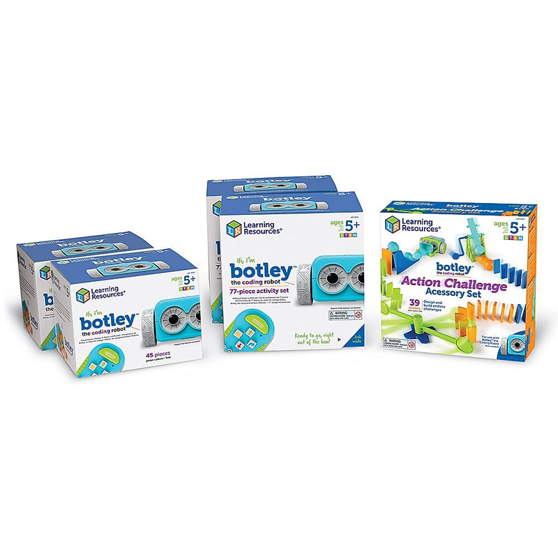 Learning Resources Botley the Coding Robot Classroom Set screen-free coding , 239 Pieces, (LER2846)