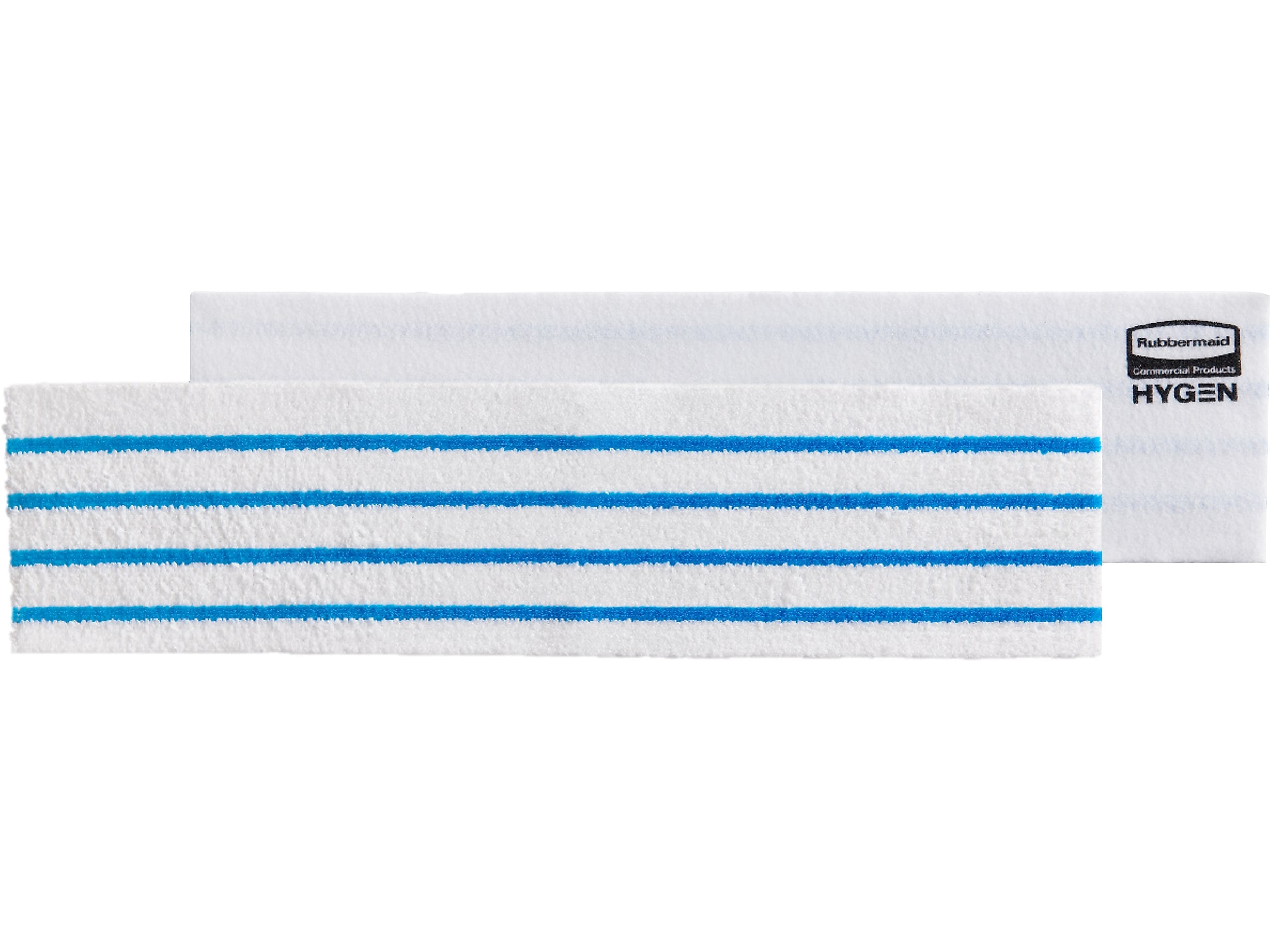 Rubbermaid HYGEN Microfiber Cleaning Pads, 4.75", x 19", White/Blue, 150 Pads/Pack (2134282)