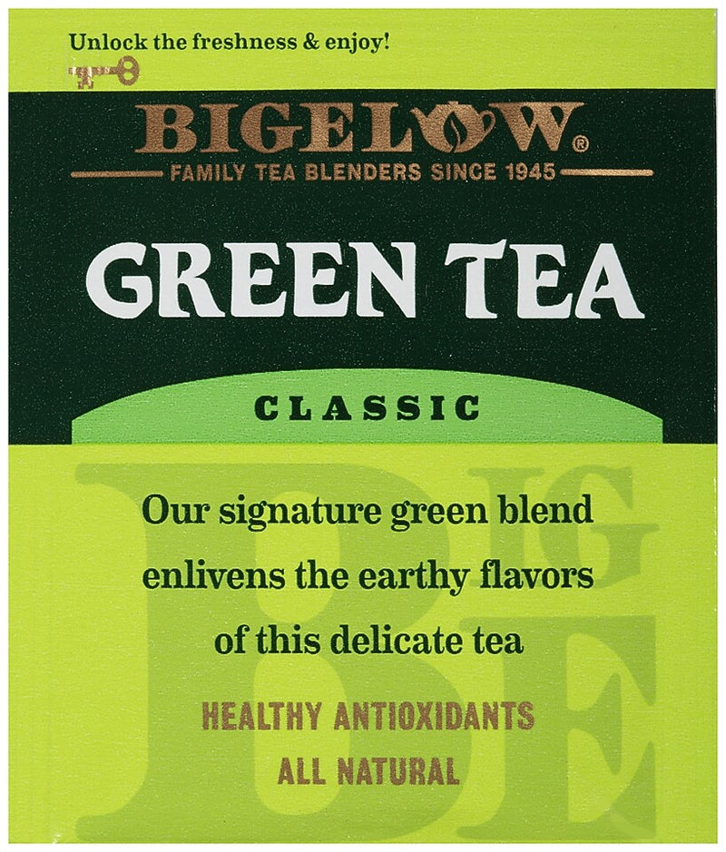Bigelow Classic Green Tea Bags, 28/Box (RCB00388)
