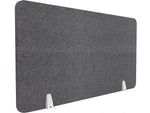 Lumeah Surface Mount Desk Screen, 23.5"H x 47"W Gray Polyester (LU.DS.48.24.1.G)