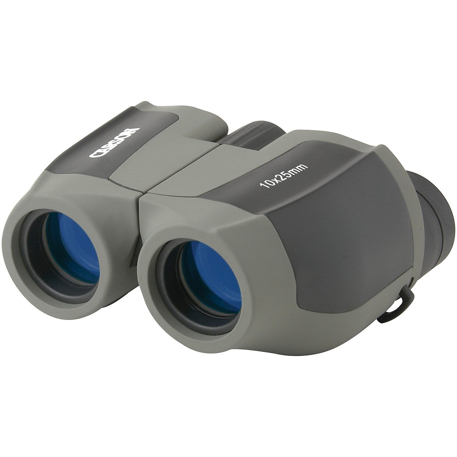 Carson Optical ScoutPlus 10x 25mm Compact Porro Prism Binoculars, Gray/Black (JD-025)