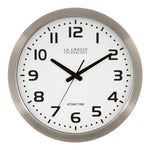 La Crosse Technology Atomic Wall Clock, Metal, 16" Dia. (WT-3161WH)