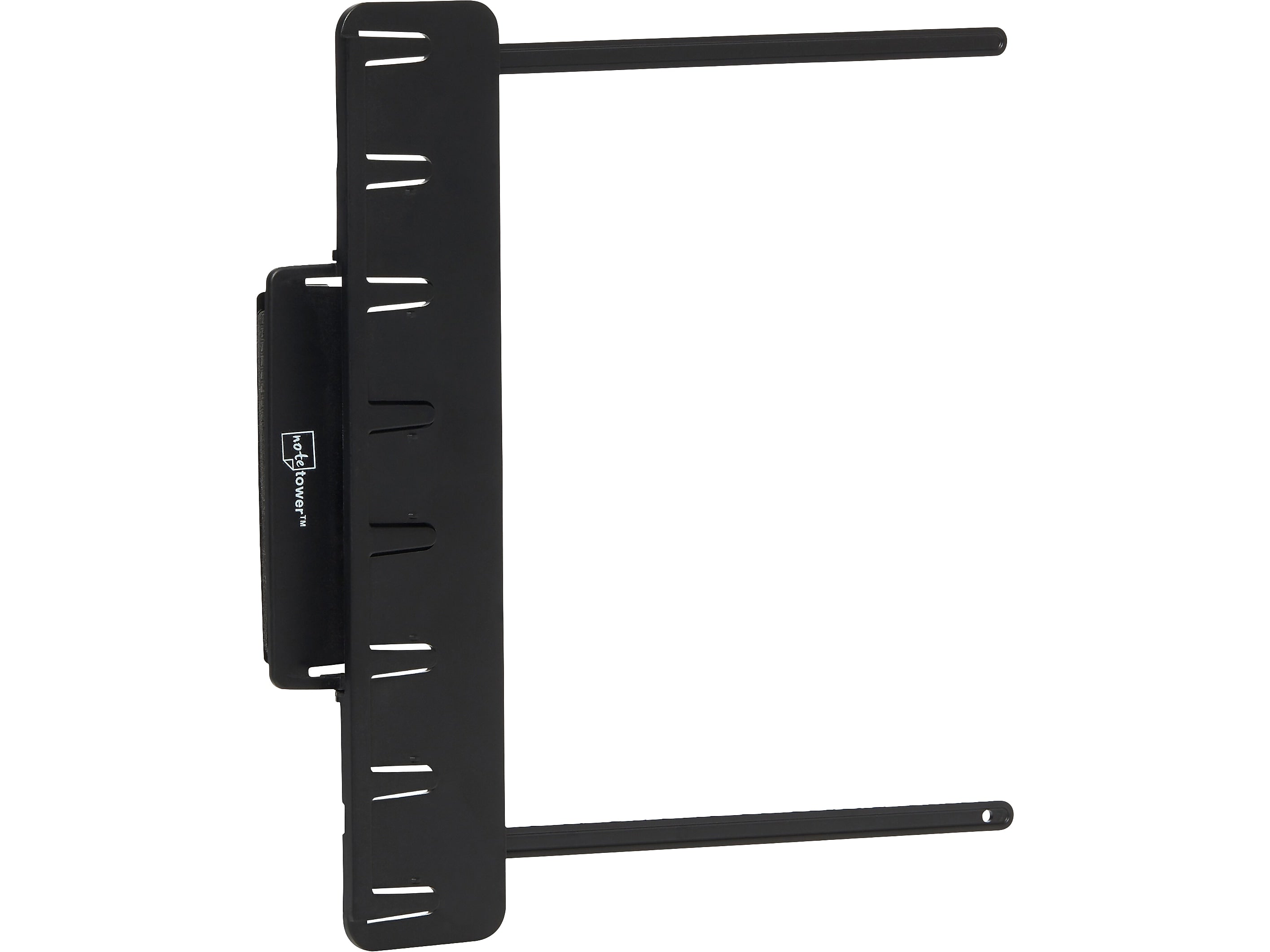 NoteTower Monitor Plastic Document Holder Mount with Teeth, Black (NTR200-1)