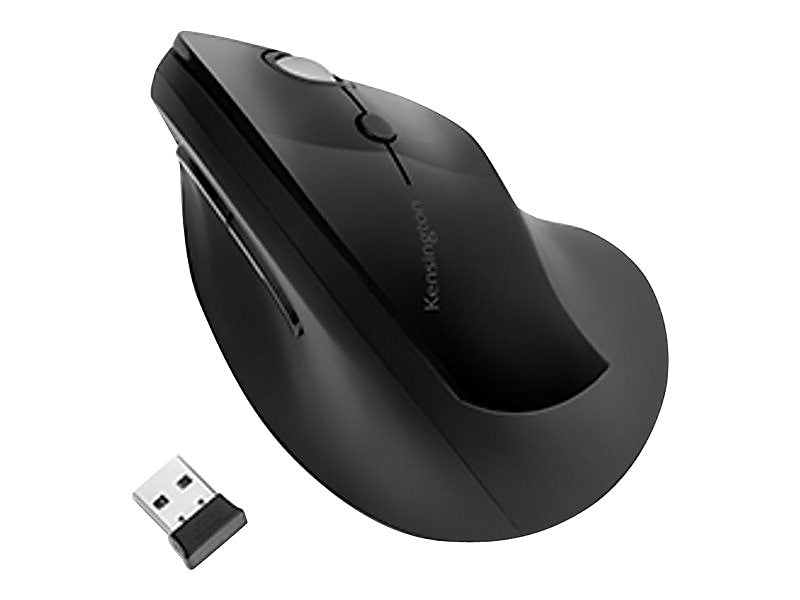 Kensington Pro Fit Ergo Wireless Optical Mouse, Black (K75501WW)
