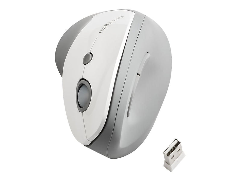 Kensington Pro Fit Wireless Ergonomic Vertical Optical Mouse, Gray (KMW75520)