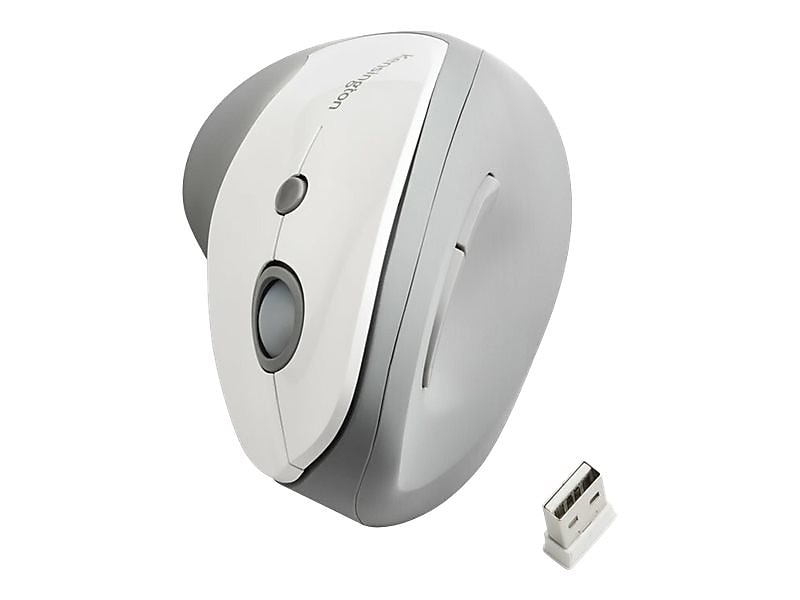 Kensington Pro Fit Wireless Ergonomic Vertical Optical Mouse, Gray (KMW75520)