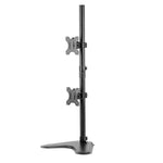 Fellowes Professional Series Freestanding Dual Stacking Monitor Arm, Up to 32" Monitor, Black (8044001)